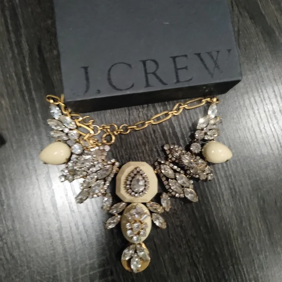 J. Crew Gold and Silver Statement Necklace - Picture 1 of 12